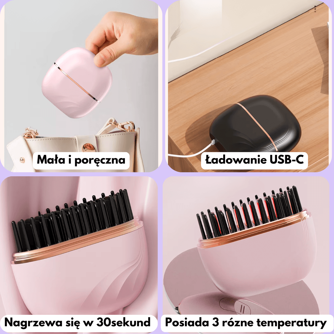 SilkWave™ Mini – Mobilna Prostownica do Torebki